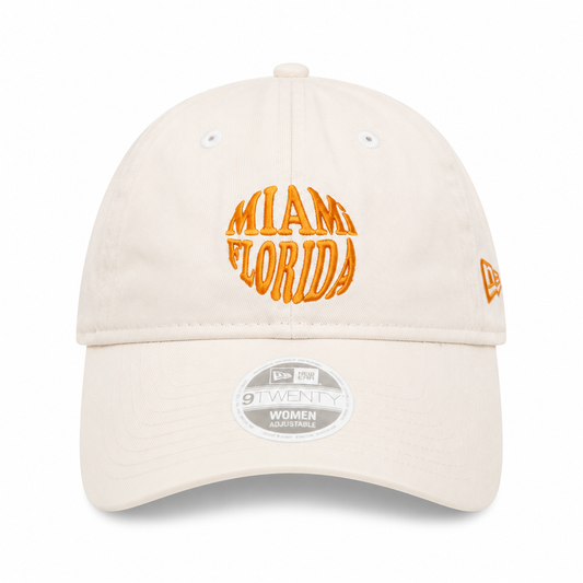 Gorro New Era 9TWENTY Miami Florida Original – Beige