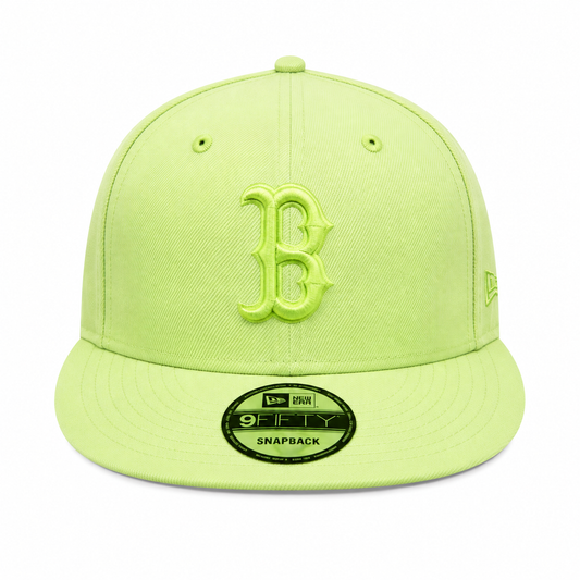 Gorra New Era 9FIFTY Boston Red Sox Snapback Verde Lima Claro