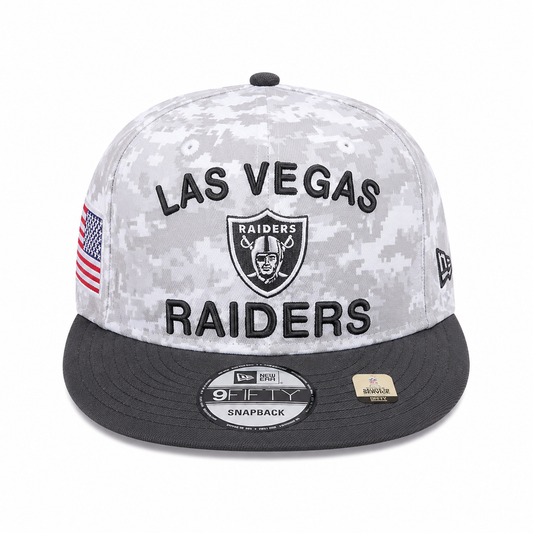 Gorro New Era 9FIFTY Las Vegas Raiders Camuflaje Gris Snapback