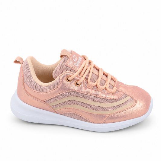 ZAPATILLAS NIÑA SPALDING URBANAS salmon cordones