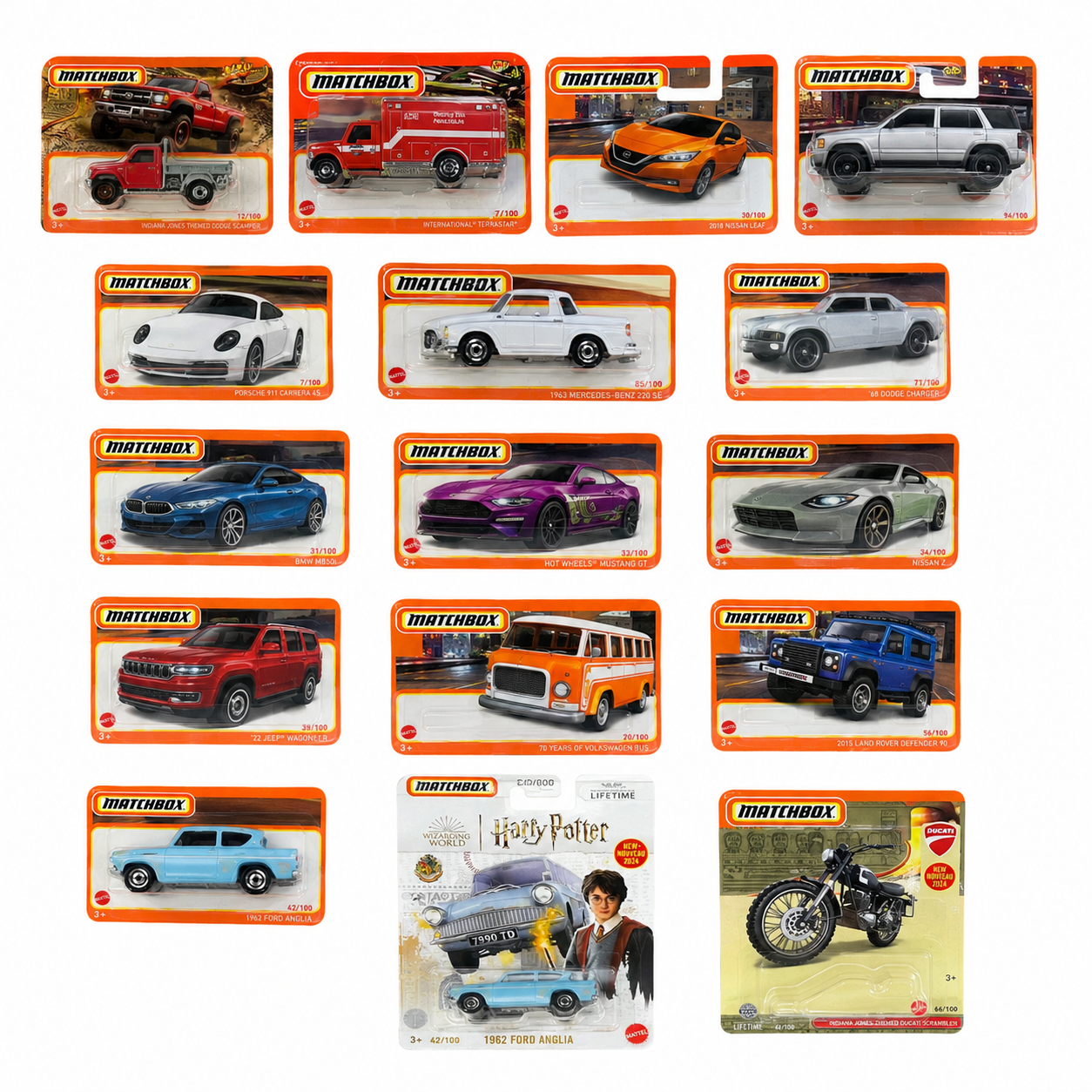 Caja Matchbox Mattel 72 Unidades Surtidas Originales