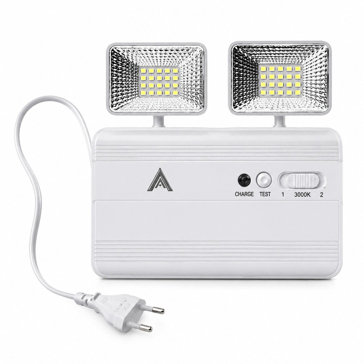 Luz Lampara de Emergencia Led Angulo Ajustable Doble Foco