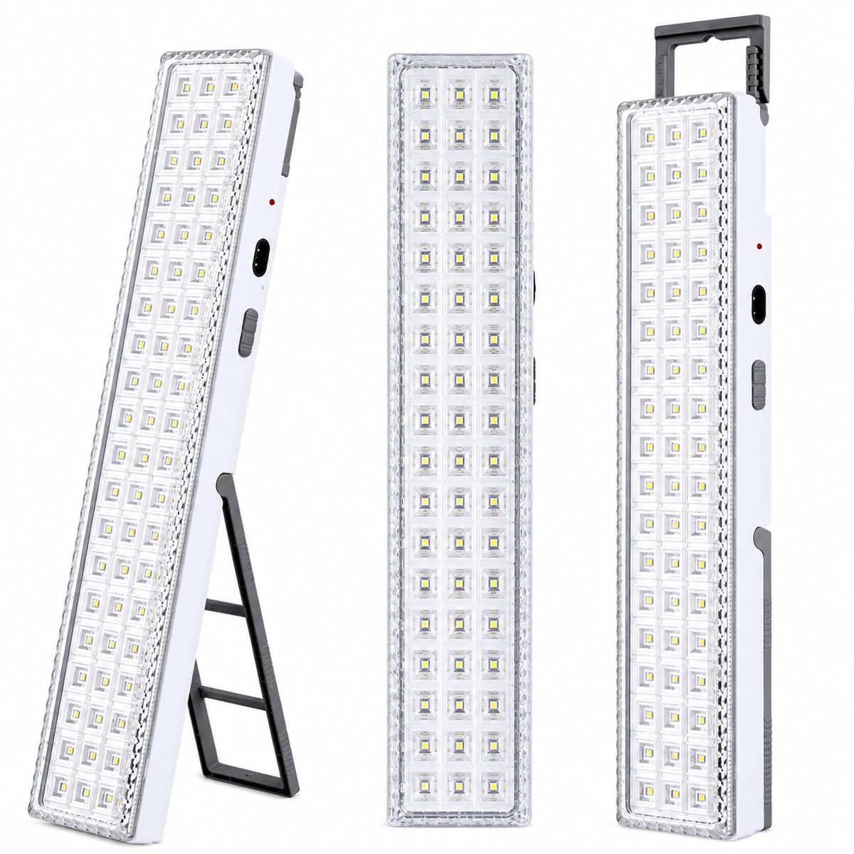Lámpara LED Recargable de Emergencia 60 LED con Soporte y Asa