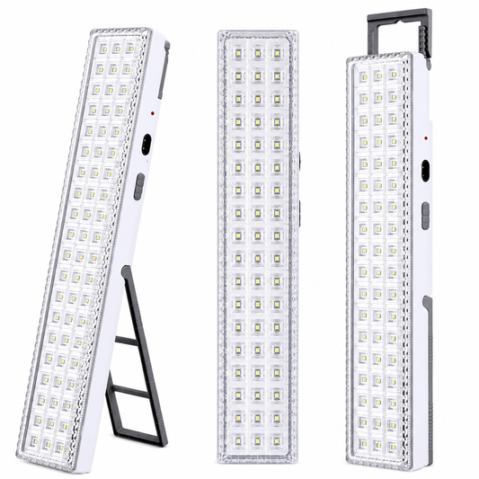 Lámpara LED Recargable de Emergencia 60 LED con Soporte y Asa