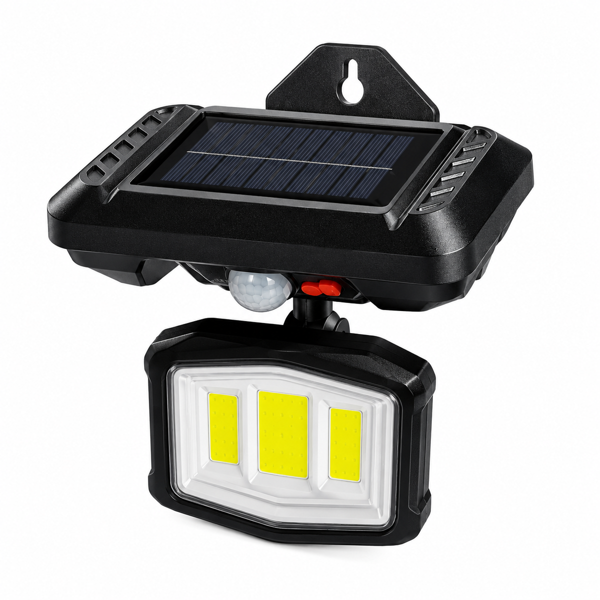 Foco Solar LED Exterior con Sensor de Movimiento 18W