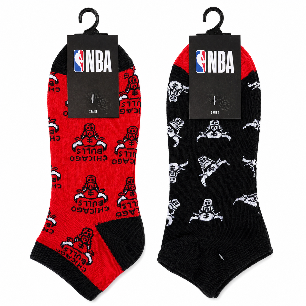 Pack 2 Calcetines NBA Chicago Bulls Unisex Originales