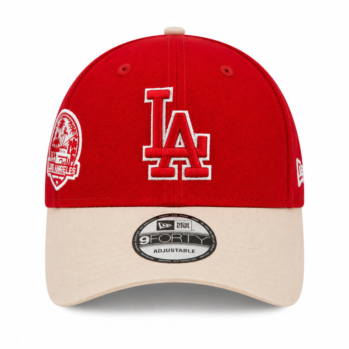 Gorro New Era Women 9FORTY Los Angeles Dodgers Rojo/Beige Ajustable