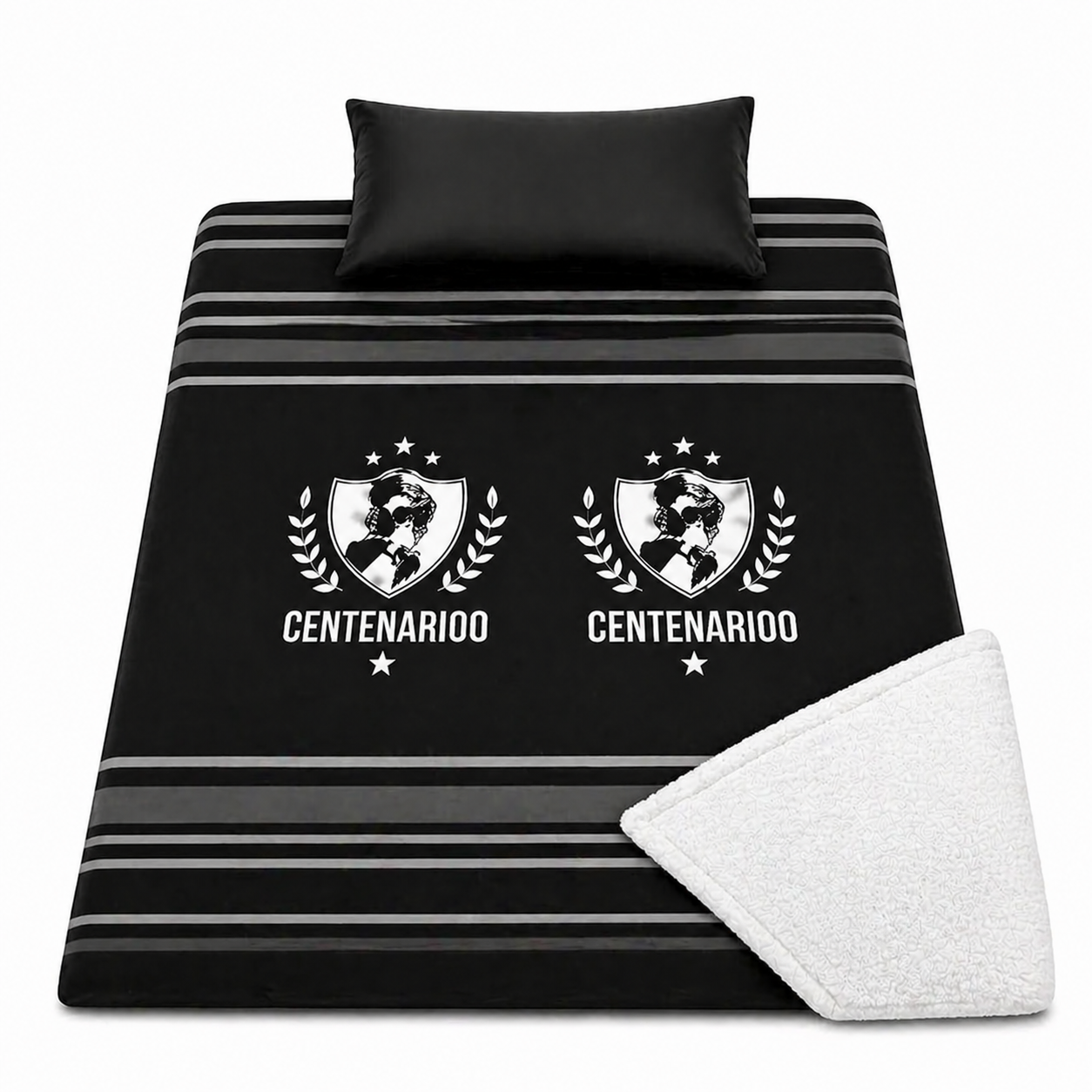 Frazada Polar Sherpa Colo-Colo Centenario 1.5 Plazas 150x200