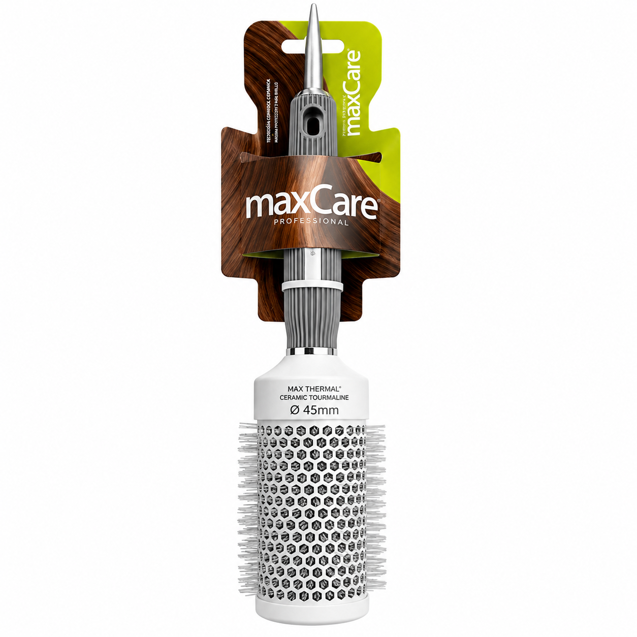 Cepillo Térmico Profesional MaxCare con Mango de Goma 45 mm