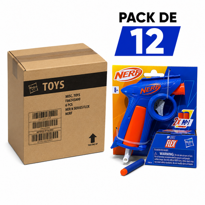 Pack de 12  Nerf N Series Flex Gun