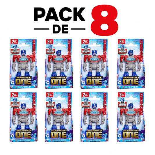Pack 8 Figuras Transformers One Energon Matrix Optimus Prime Hasbro