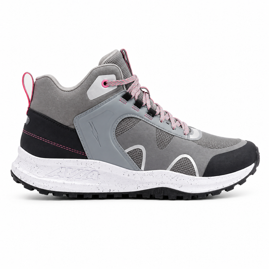 Zapatilla Outdoor AVIA Trail Gris/Rosado Pastel