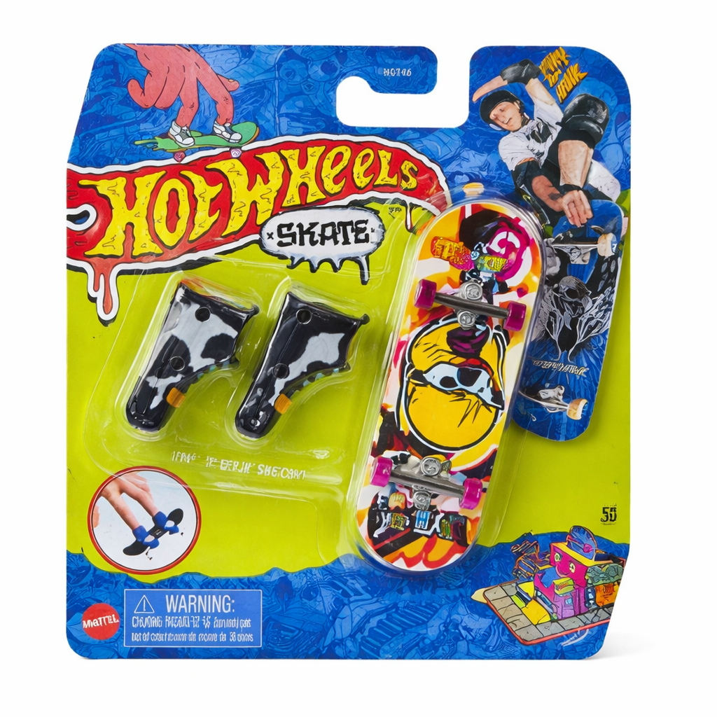 Hot Wheels Skate Singles – Caja Surtida Fingerboards con Zapatillas (15 Piezas)