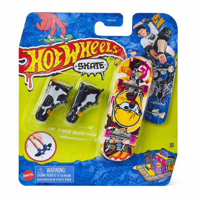 Hot Wheels Skate Singles – Caja Surtida Fingerboards con Zapatillas (15 Piezas)