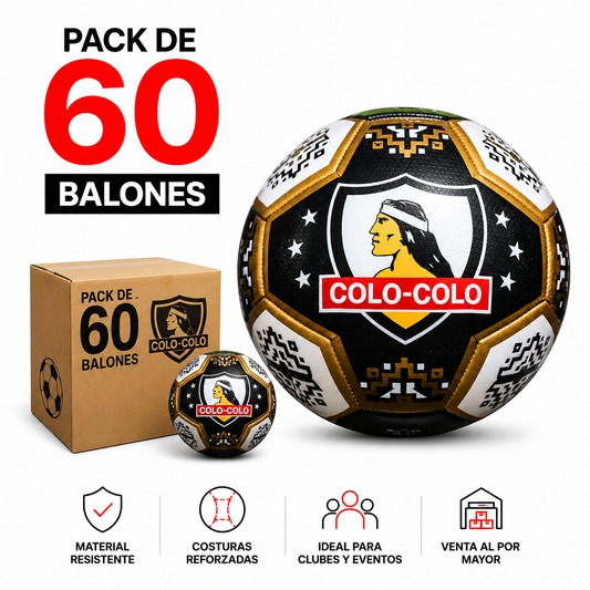 Pack de 60 Balones Colo-Colo N°5