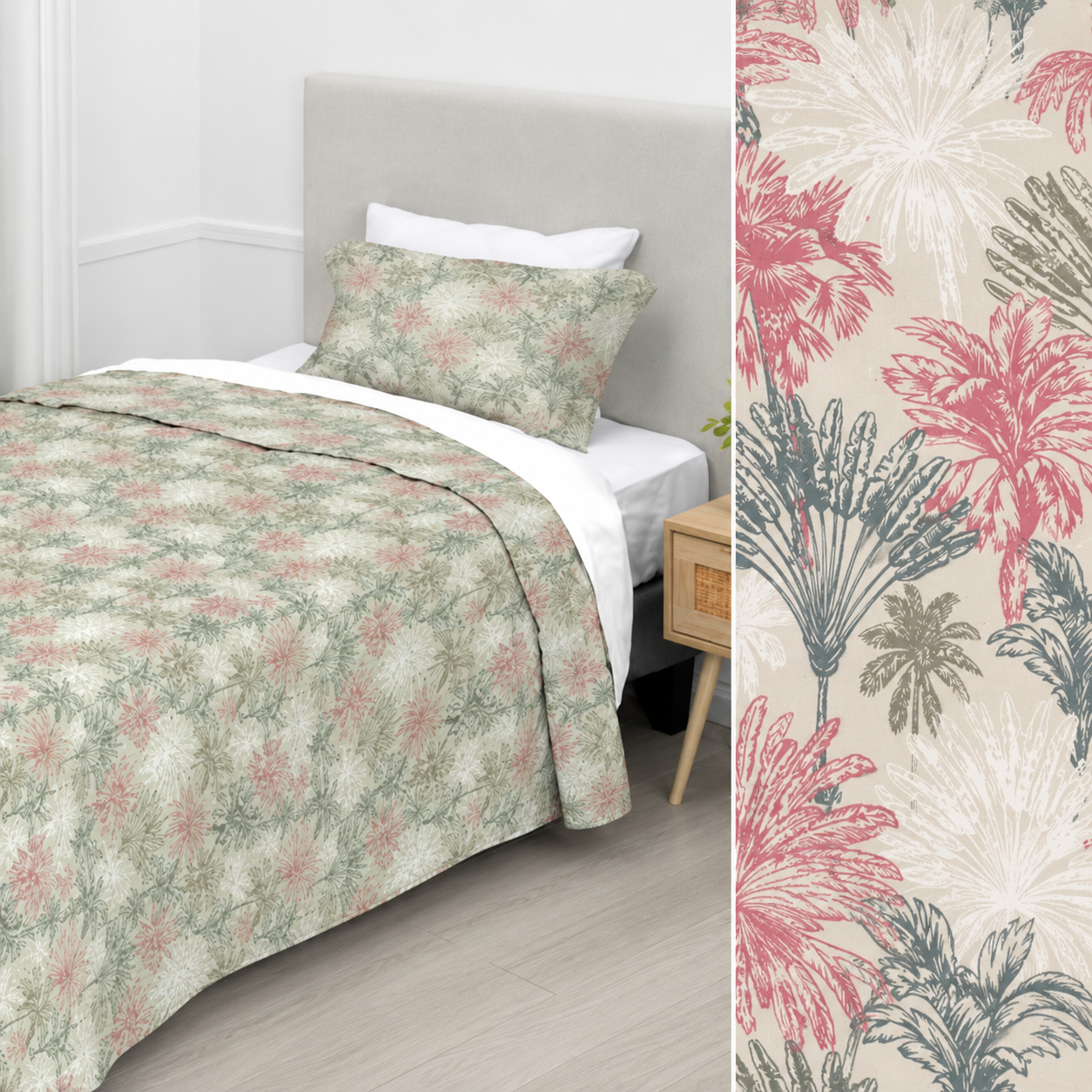 Cobertor Quilt  Mashini 1.5 Plazas Tropical