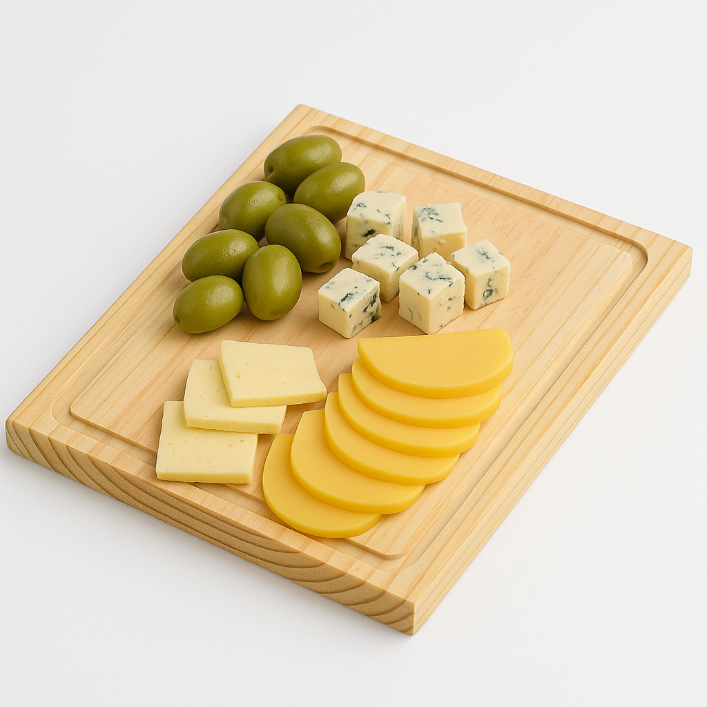 Pack De 10 Tablas O Plato Rectangular Modelo4, 30x22
