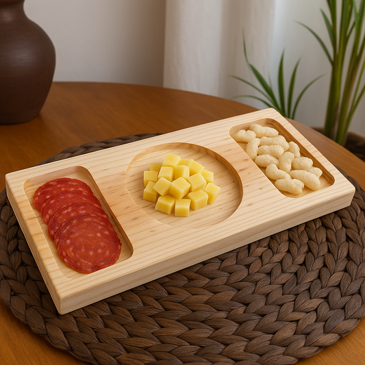 Tabla de Picoteo Pino mod 3 50x23x2 cm