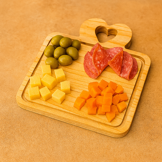 Tabla de Picoteo Corazón 22x21 cm