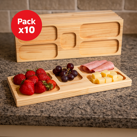 Pack 10 Tablas de Picoteo Pino 70x23x2 cm