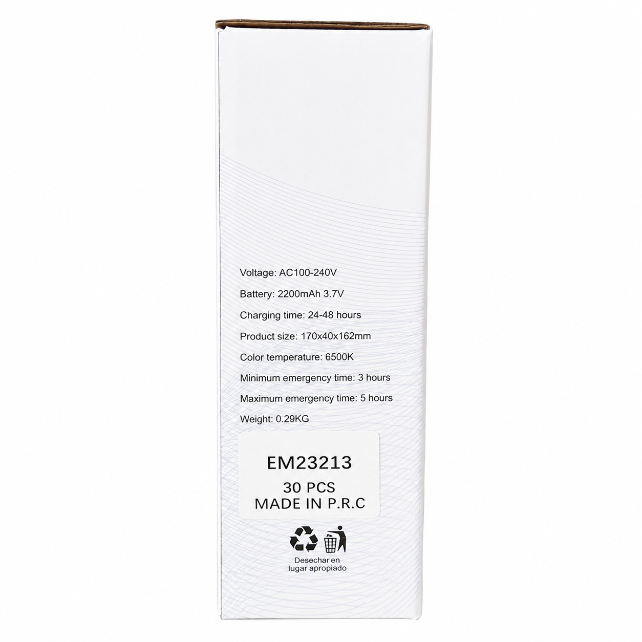 Foco de Emergencia LED Recargable con Doble Foco Ajustable