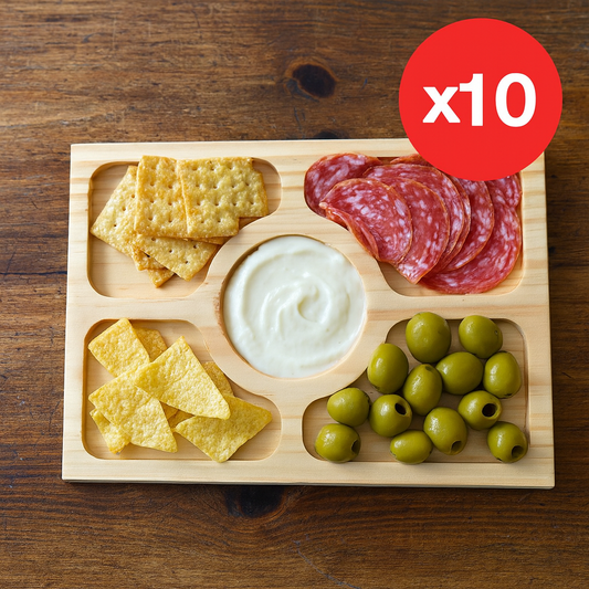 Pack de 10 Tablas de Picoteo Pino 30X23 MOD1