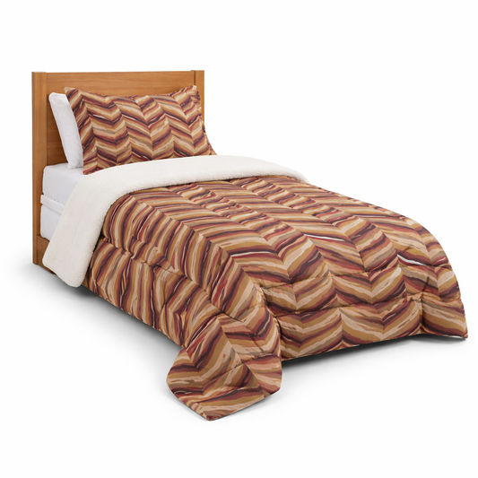 Plumón Sherpa “Wave Terra” – Mashini 1,5 Plazas (180x240 cm)