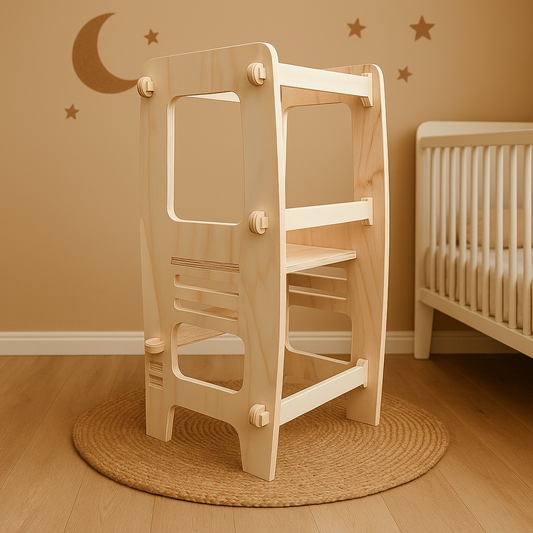 Torre de Aprendizaje Montessori de Madera para Niños