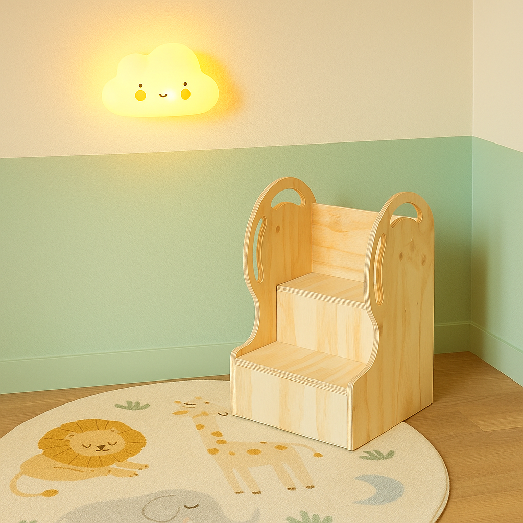 Pack 8 Montessori: Mesa + Silla + Circuito de Escalada + Escalera Didáctica + Torre de Aprendizaje para Niños