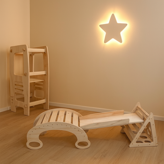 Pack Montessori: Torre de Aprendizaje + Circuito 3 en 1 para Niños