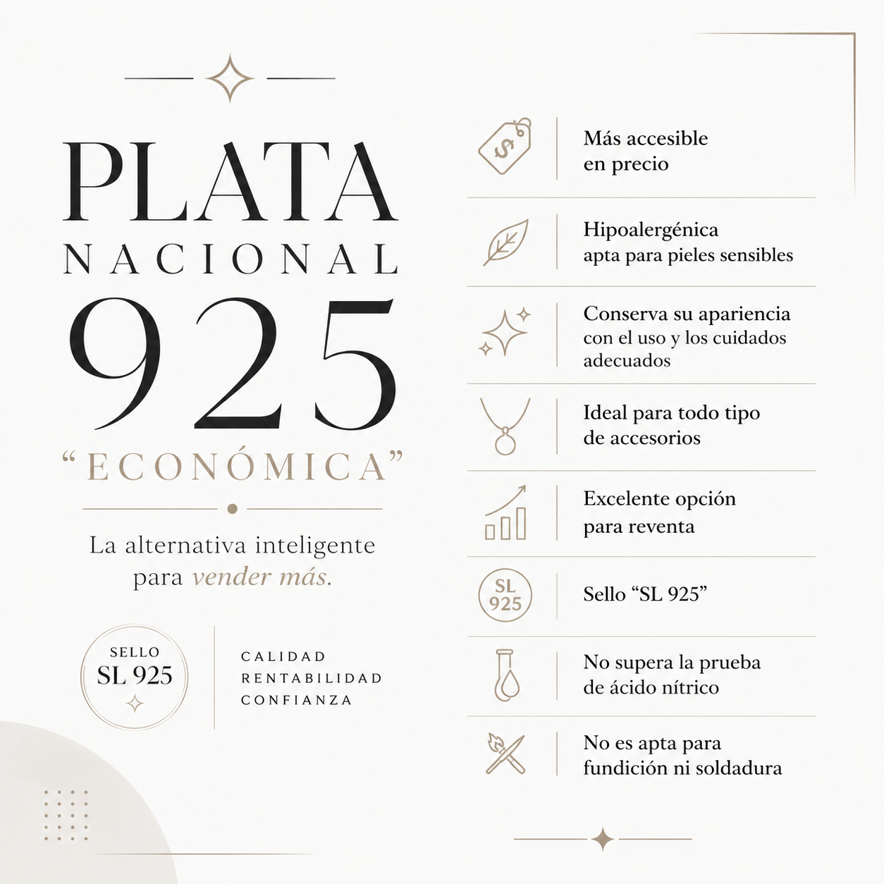 LOTE 1 (29Gramos) PLATA NACIONAL  925  "ECONÓMICA"