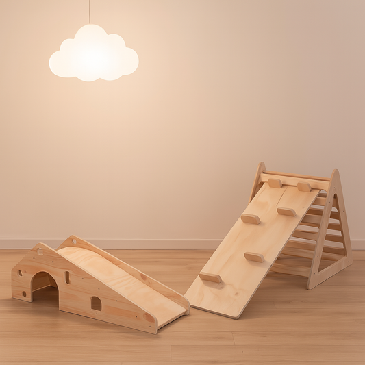 Pack 27 Montessori: Resbalín + Circuito de Escalada para Niños