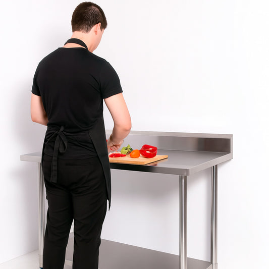 Mesón Mural de Acero Inoxidable 60x60x90 cm