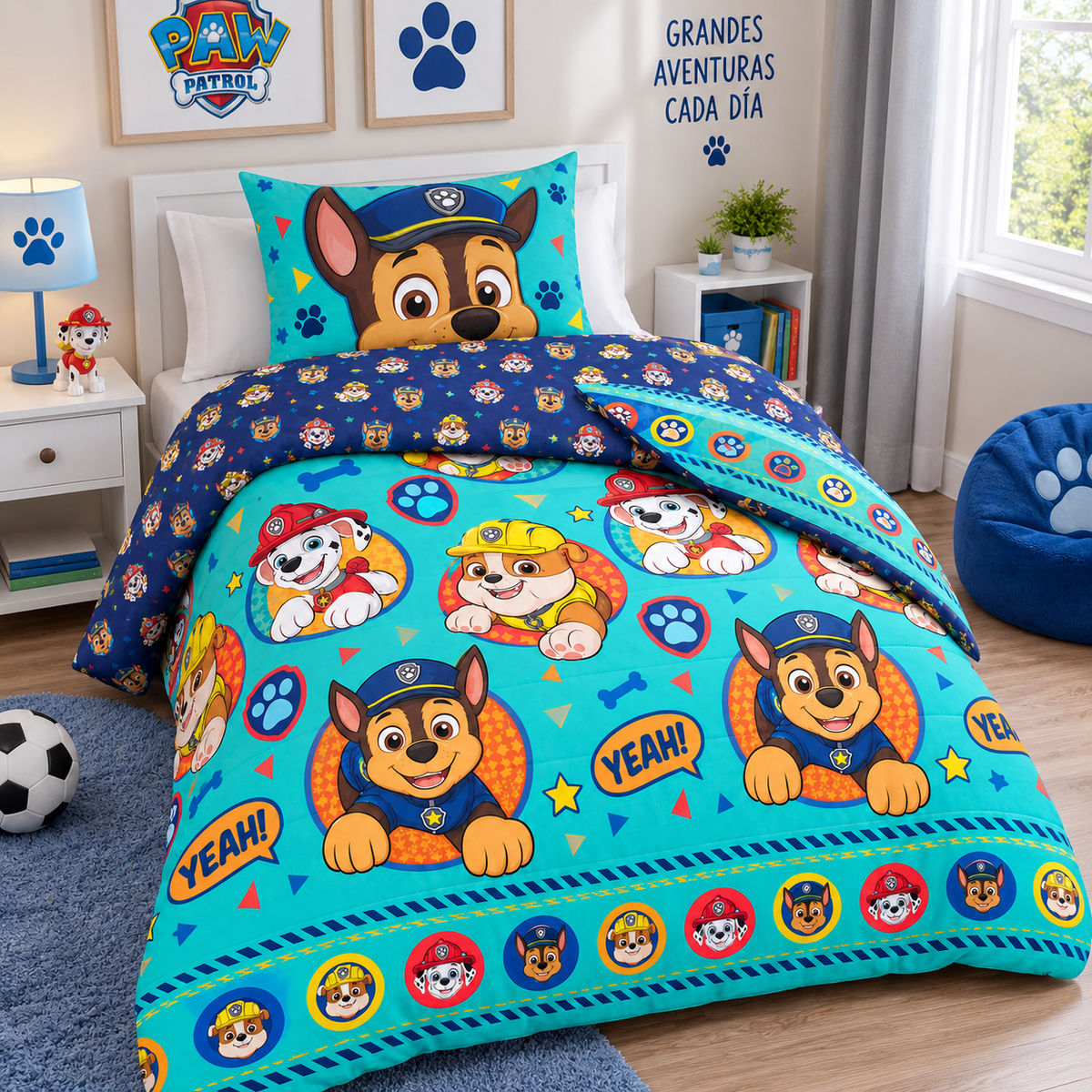 Plumon Mashini 1.5 Plazas Paw Patrol
