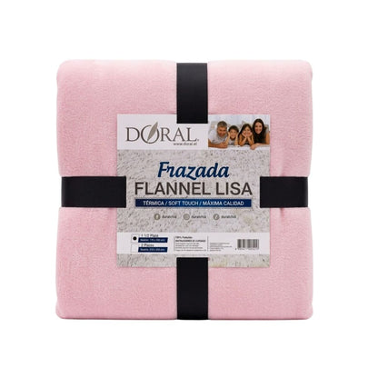 PACK DE 4 Frazadas Térmica Doral 1.5 Plazas COLORES SURTIDOS
