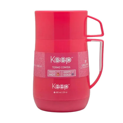 TERMO DE COMIDA PP 600ML KEEP ROSADO