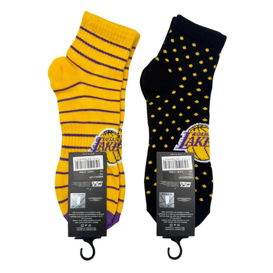 Pack de 2 Calcetines Cortos NBA Los Angeles Lakers