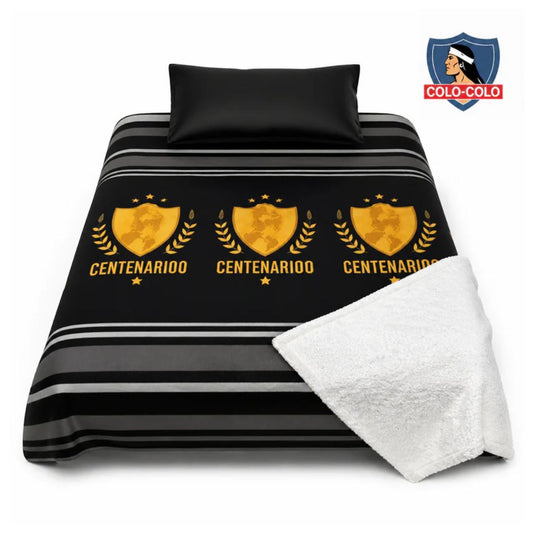 Frazada Polar Sherpa Colo-Colo Centenario 2 Plazas 200x200