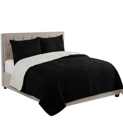 Plumón Sherpa Doral Da Vinci Negro - 2.5 Plazas (250 x 240 cm)