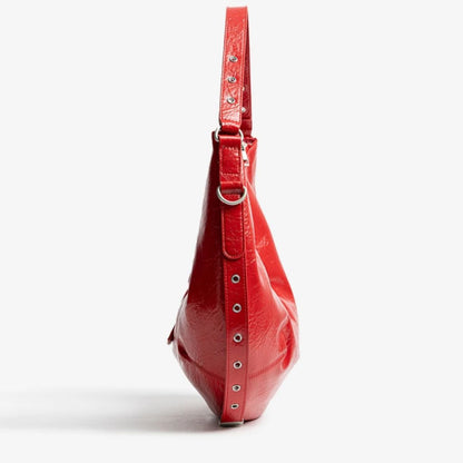 Cartera con charm  Rojo cereza