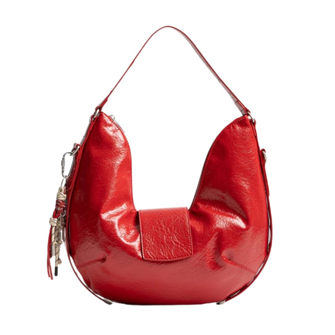 Cartera con charm Rojo cereza