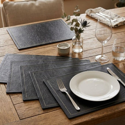 Set de 5 Individuales Clasic color Negro 30x40cm
