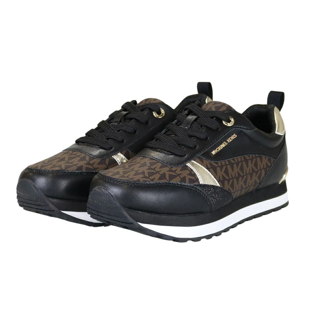 Zapatillas MICHAEL KORS EMMET RUMI MK01414001 NAPPA PU NEGRO/MARRÓN
