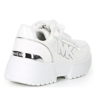 Zapatillas Michael Kors  Blancos con Plataforma y Logo MK