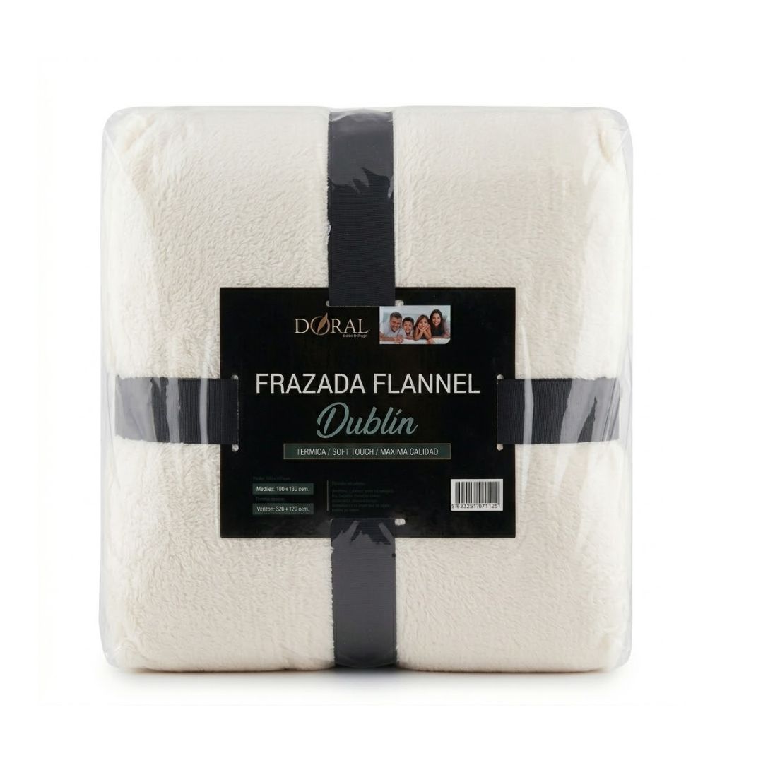 PACK DE 10 Frazada Térmica Doral Línea Dublin 1.5 Plazas COLORES SURTIDOS