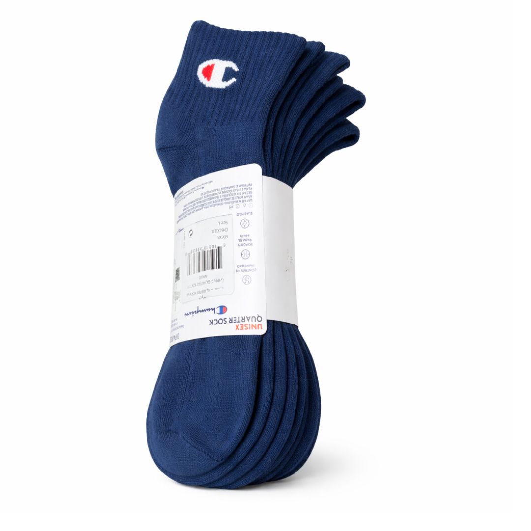 Pack de 3 Pares de Calcetines Cortos Champion Azul de 8 a 11.5