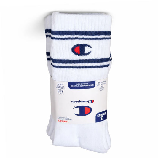 Pack de 3 Pares de Calcetines Largos Champion Blanco talla de 9 a 12