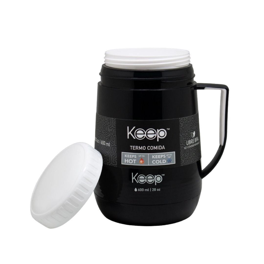 TERMO DE COMIDA PP 600ML KEEP NEGRO