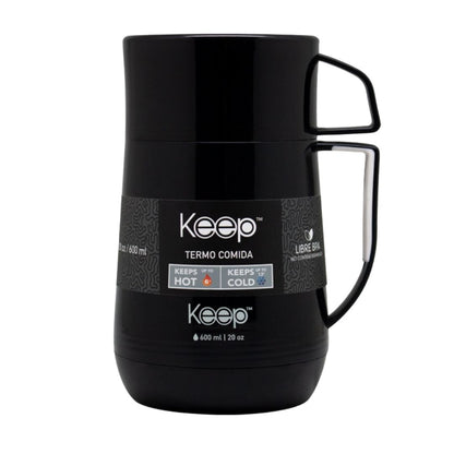TERMO DE COMIDA PP 600ML KEEP NEGRO