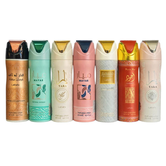 pack de 7 perfumes desodorante Arabes